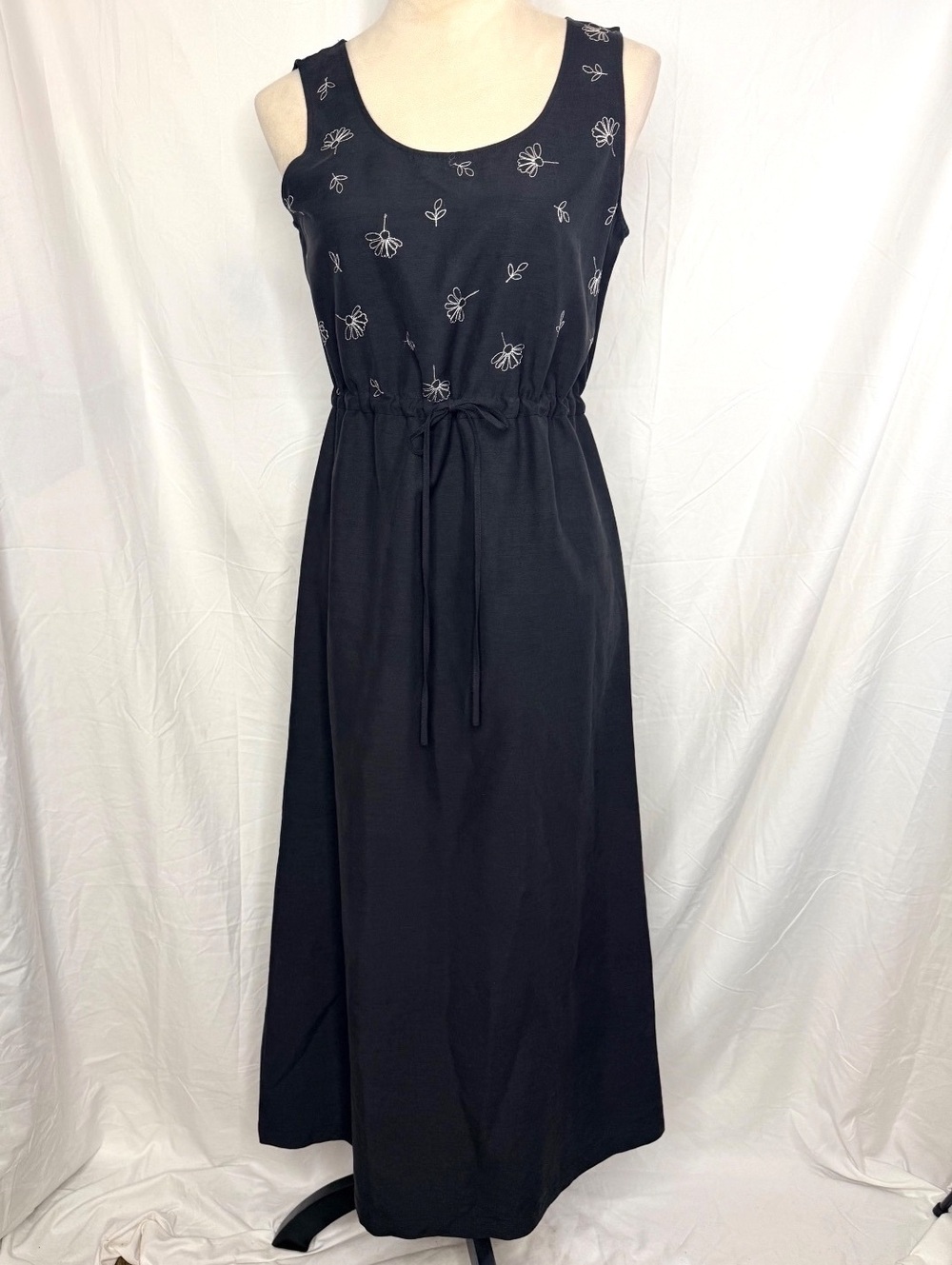 Silk + Linen Embroidered Maxi Dress & Shirt Set Uniform John Paul Richard